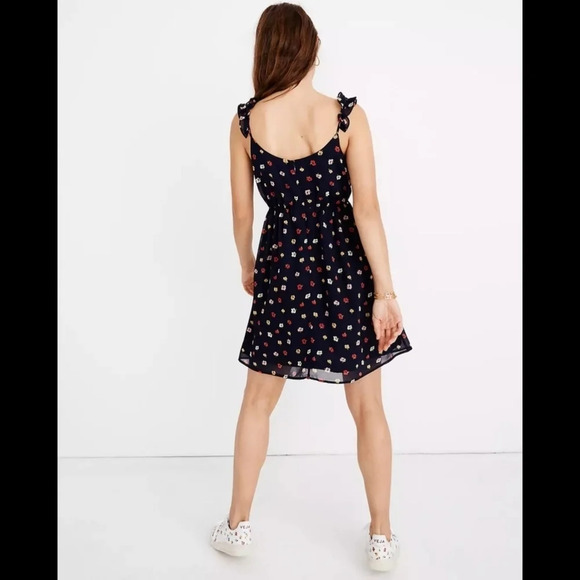 Madewell Ruffle-Strap Confetti Floral Dress - Picture 7 of 7